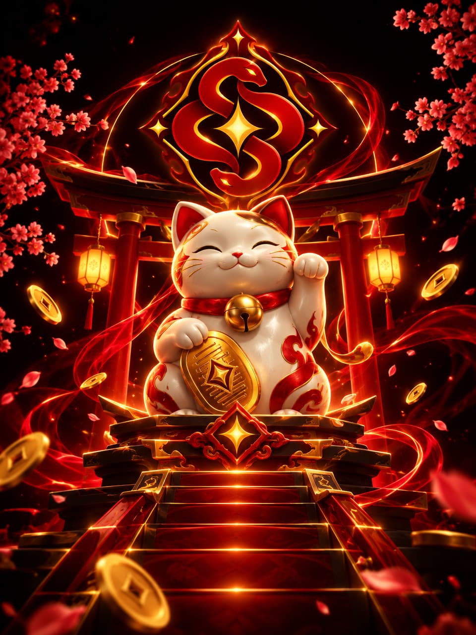 ภาพเกม Lucky Neko ที่ออกแบบใหม่สำหรับ th99 - ทีเอช99